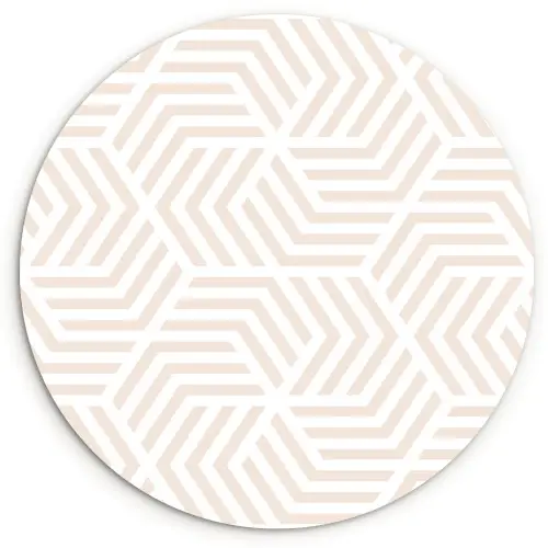 Patroon - Geometrie - Design - Pastel Wandcirkel plexiglas klein 852 -3d