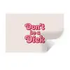 Tekst - Boodschap - Roze Muursticker klein -3d