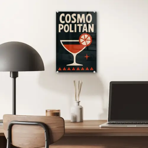 Cocktail - Zwart - Illustratie plexiglas 5mm klein -sfeer6
