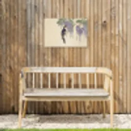 Specht - Bloemen - Paars Tuinposter op houten frame 2 cm dik klein -sfeer4