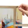 Boten - Kunst - Kleuren - Schilderij Light Box met batterij (Wandlamp) middel -USP_websiteprintNL