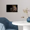 Wilde dieren - Panter - Portret - Zwart - Dieren poster papier klein -sfeer3