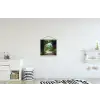 Doorkijk - Landschap - Bloemen - Pad - Uitzicht textielposter latten blank klein -kinderkamer