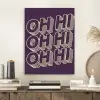 Oh hi - Paars - 3D PET vilt klein -sfeer1