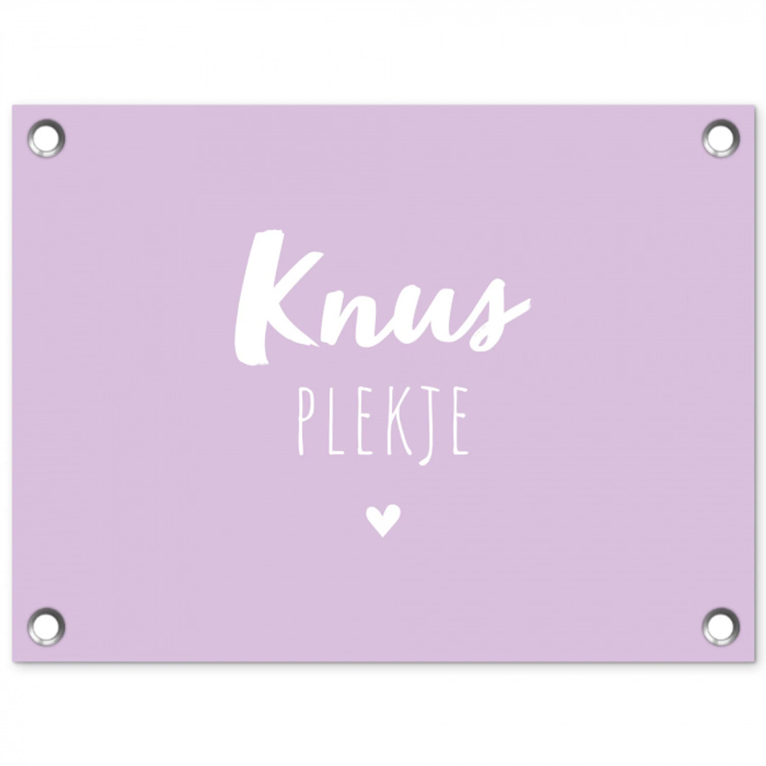 Tuin - Tekst - Knus plekje - Quotes tuinposter los doek klein -3d