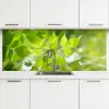 Natuur - Lente - Groen - Bladeren keuken achterwand 2 middel -3d