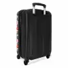Retro disco cassettes patroon kleurrijk NBS - Handbagage koffer - Kinderen Unisex middel -achterkant