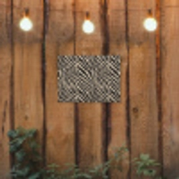 Zebra - Klassiek - Zwart tuinposter los doek klein 239 -sfeer1