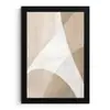 Vloeiende vlakken - Harmonieus - Golvend fotolijst zwart zonder passe partout klein -3d