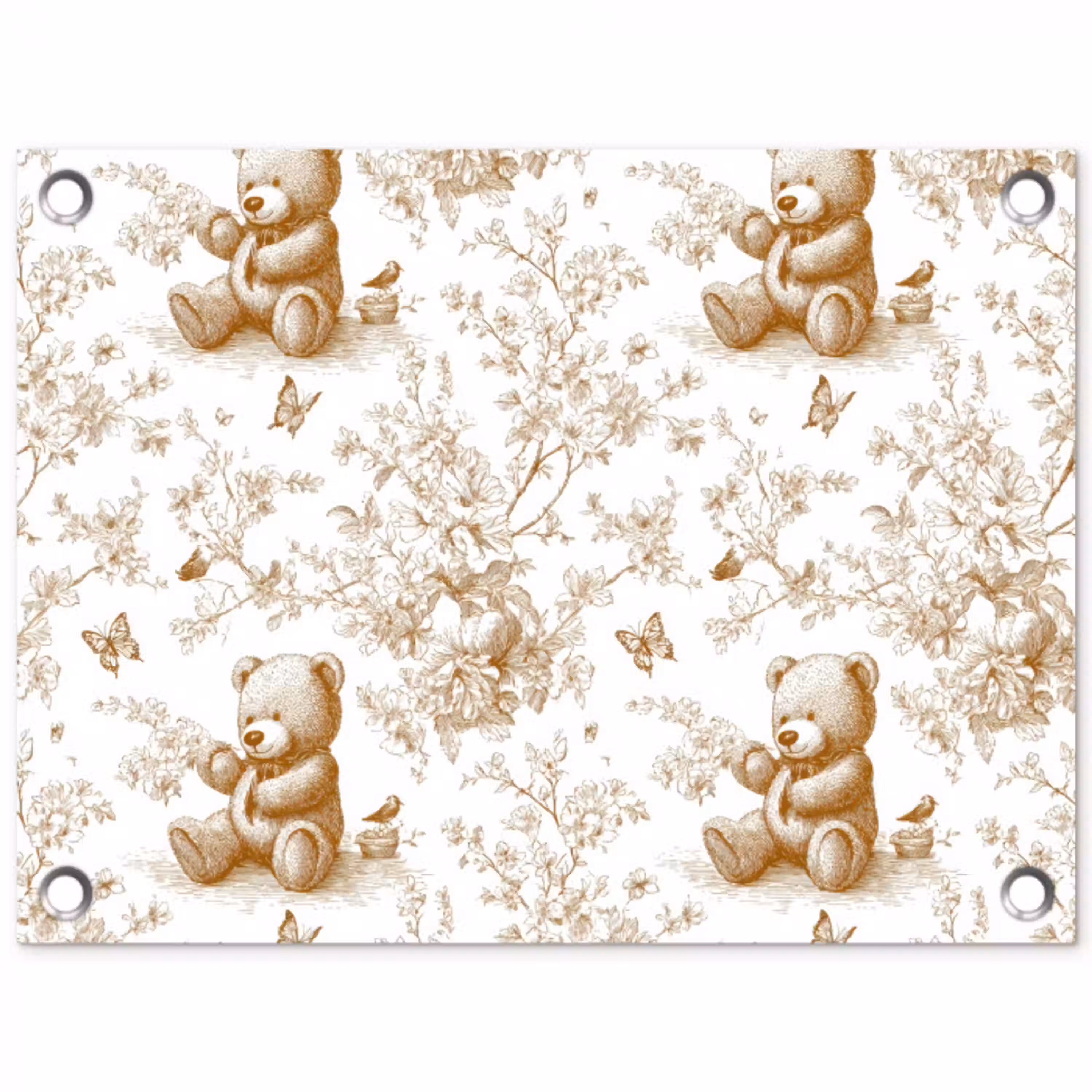 Beer - Tijdloos - Bruin tuinposter los doek klein 239 -3d