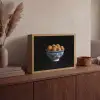 Delfts blauw - Bitterballen - Holland - Schaal Light Box met batterij (Wandlamp) middel -sfeer2