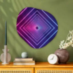 Driedimensionaal - Tunnel - Ruimte Wandcirkel Organisch Aluminium middel -sfeer2