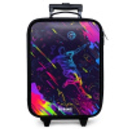 Neon actievolle voetbalspeler Kinderkoffer - Zwart klein -zzz_website3d
