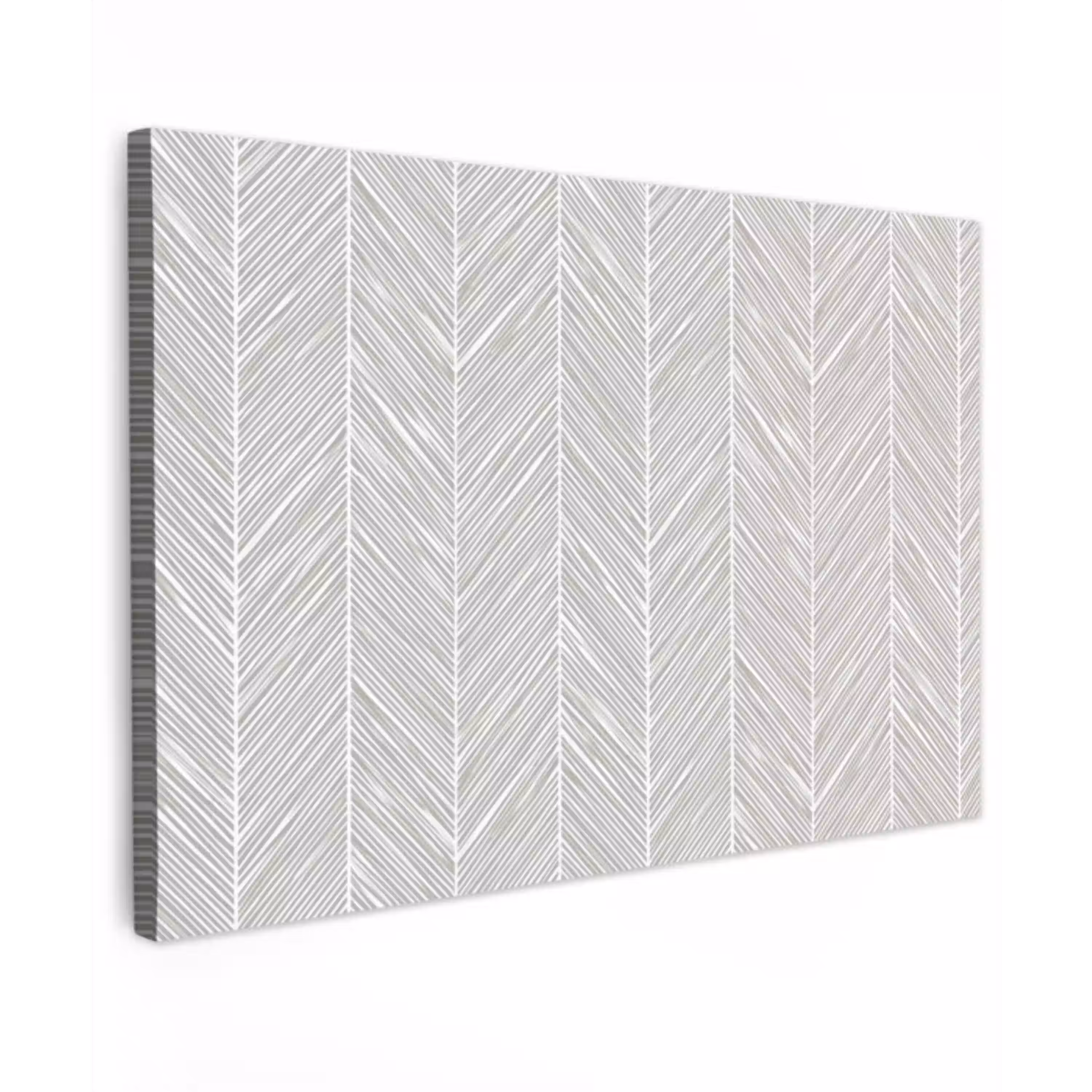 Klassiek - Visgraat - Grijs canvas 2cm klein 34 -z3d