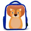 Dierenportret - Leeuw - kinderen Kinderrugzak - Blauw middel -3d