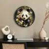 Panda - Pandabeer - Wilde dieren - Natuur - Bloemen Fotolijst rond zonder passe partout klein -sfeer1