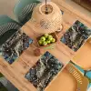Marmer - Goud - Groen Placemat vinyl groot -zzsfeer5_Kitchenyeah-website