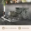Lijnen - Patroon - Abstract - Wit keuken achterwand spatscherm klein -usp_NL