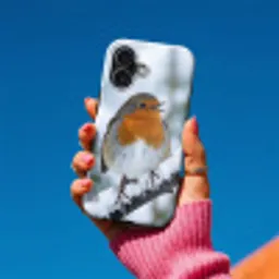 Roodborstje - Tak - Sneeuw - Winter - Levendig Toughcase MagSafe Apple iPhone 17 klein -Sfeer1V