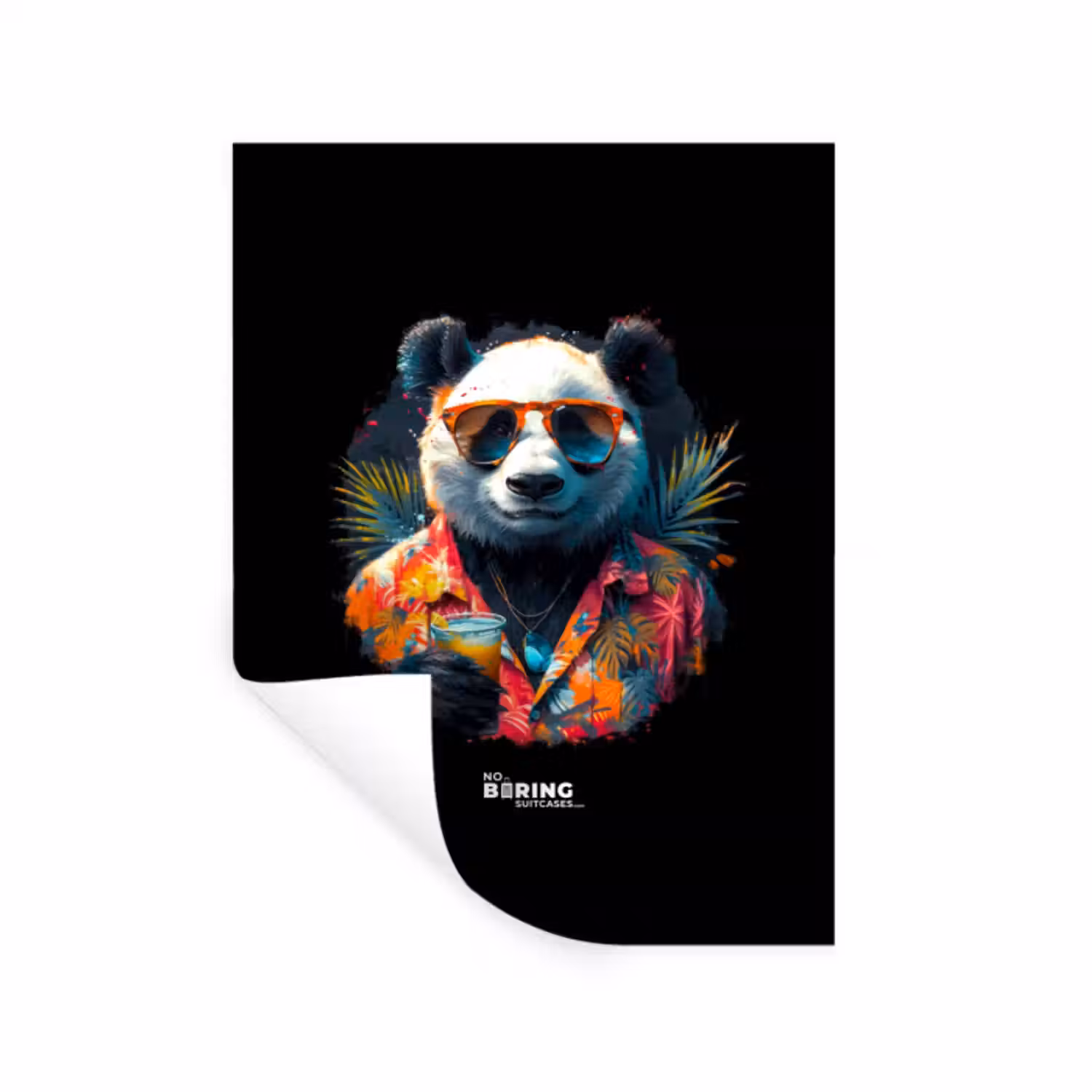 Wandtattoo – Panda als tropische Straßenkunst