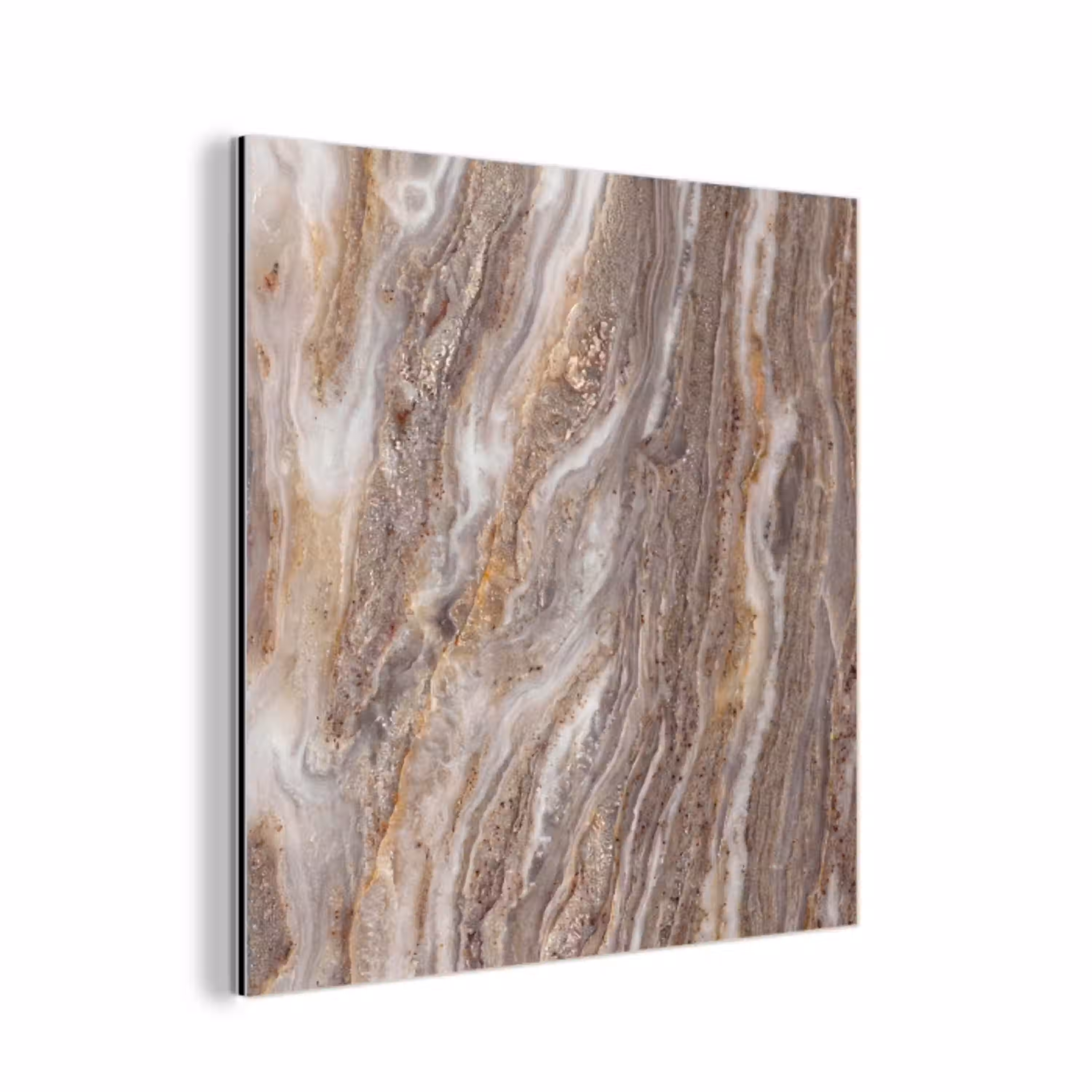 Textuur - Steen - Abstract - Beige aluminium wit klein -3d