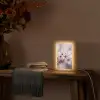 Bloesems - Meeldraden - Geel - Wazig Light Box met kabel (Tafellamp) klein -sfeer4