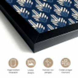 Modern - Patroon - Blauw fotolijst zwart zonder passe partout klein 224 -sfeer2