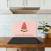 Watermeloen - Ijsje - Pitjes - Rood keuken achterwand spatscherm klein -sfeer2