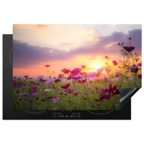 Cosmos bij Zonsondergang Inductie beschermer vinyl 3mm klein -3d