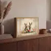 Konijnen - Bloemen - Eieren Light Box met batterij (Wandlamp) middel -sfeer2