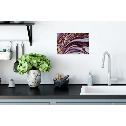 Marmer - Roze - Goud - Glitter - Marmerlook - Luxe Muursticker klein -keuken