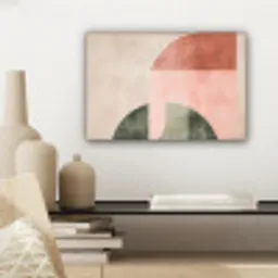 Cirkel - Abstract - Roze canvas 2cm klein -sfeer6