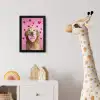 Hond - Kiss- Valentijn - Hartjes fotolijst zwart zonder passe partout klein -usfeer4_kinderkamer