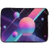 Cirkels - Vlakken - Abstract - Blauw laptophoes neopreen klein -zkaufland3dotto