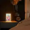 Bloemen - Schilderij - Natuur - Botanisch Light Box met kabel (Tafellamp) klein -sfeer1