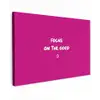 Focus - Smiley - Roze canvas 2cm klein -z3d