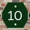Groen - Kader - Regulier Naambord Hexagon klein -sfeer2