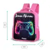 Neon - Controller - Verfspatten - Game Kinderrugzak - Roze middel -productfoto_formaten