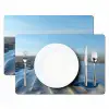 Strand - Schild - Water - Blauw Placemat vinyl groot -zzsfeer2_Kitchenyeah-website