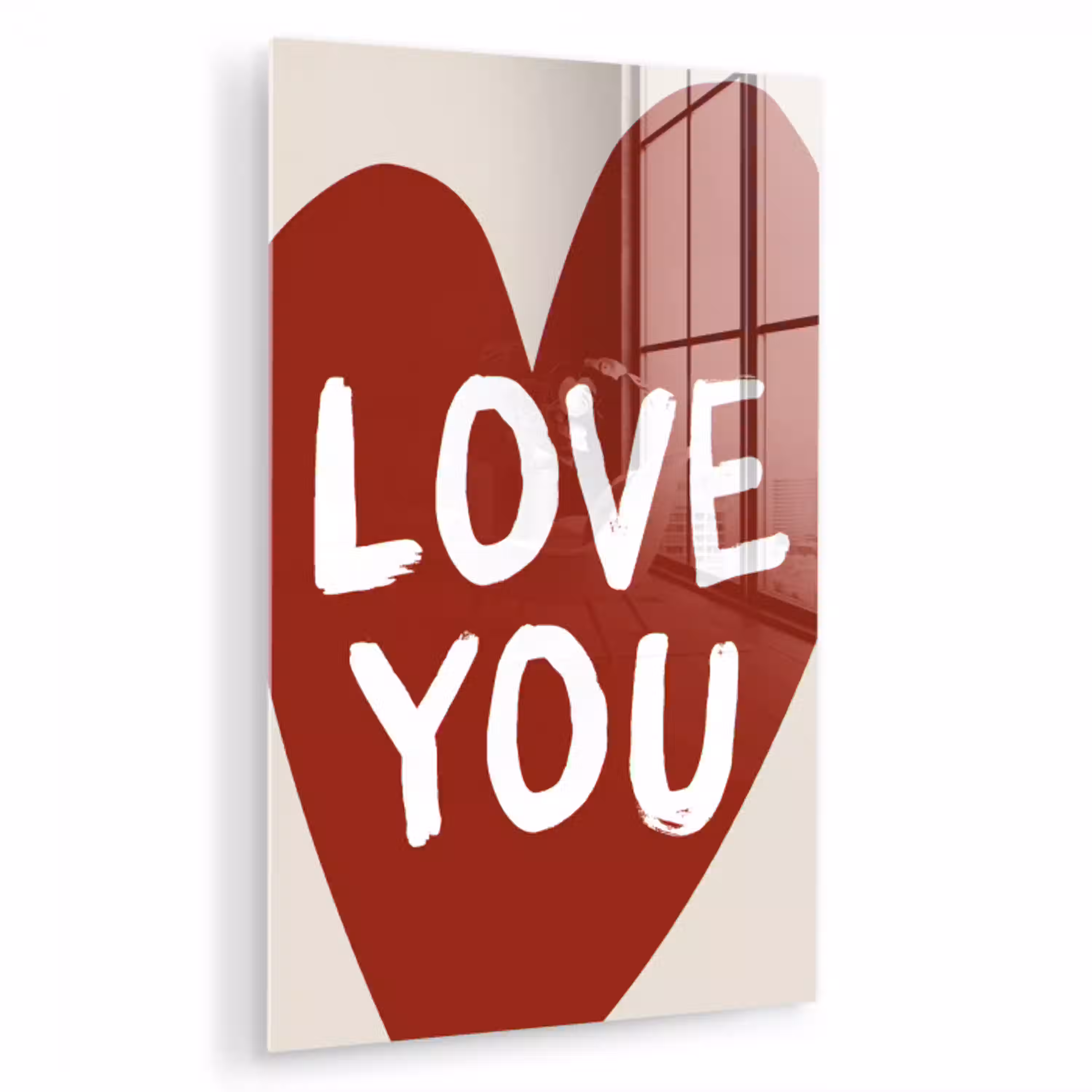 Loveyou - Hart - Rood plexiglas 5mm klein -zzzproduct_nieuw