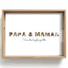 Papa et Maman - Collage de lettres Dienblad Rechthoek middel -z3d_shopping