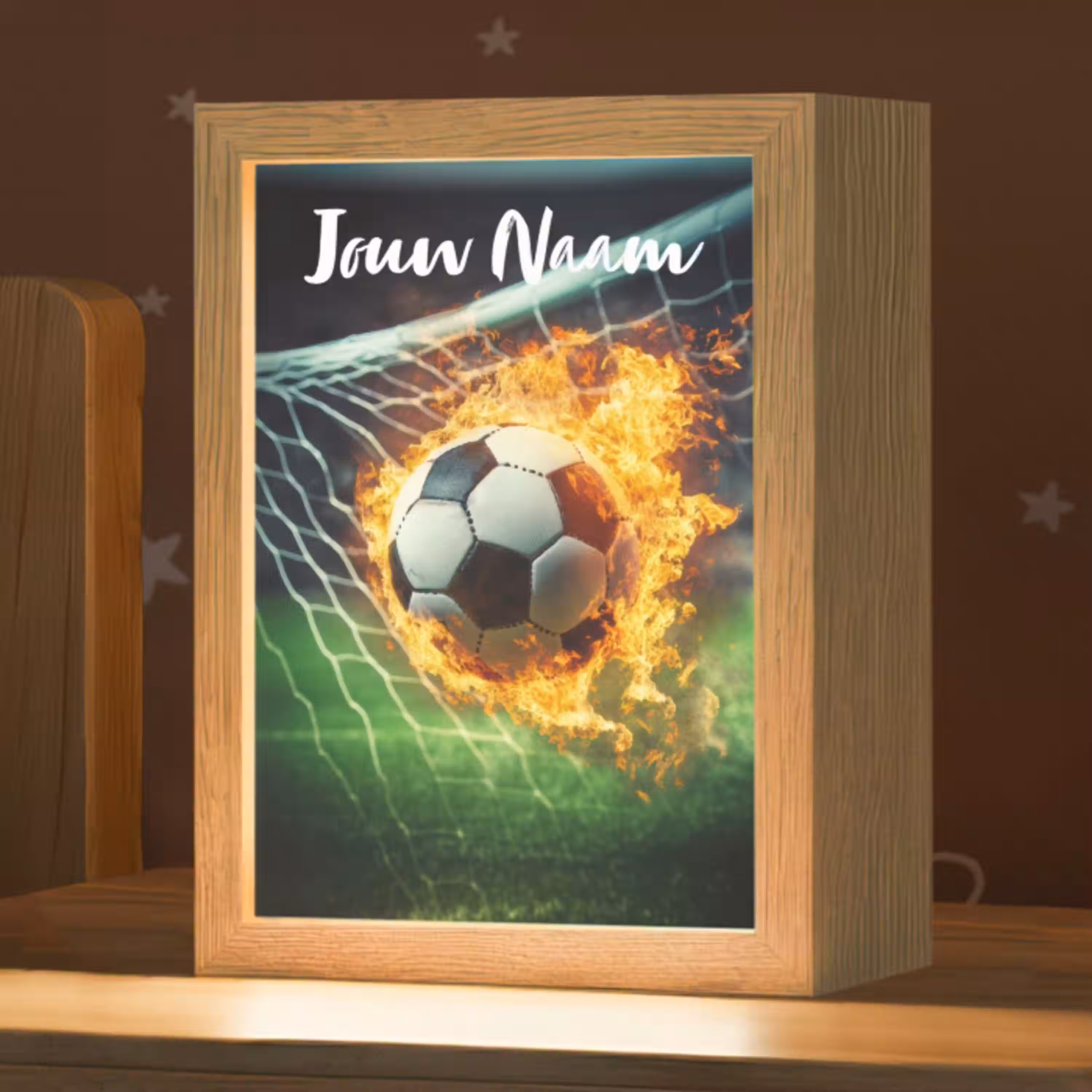 Voetbal - Goal - Doelnet - Vuur Light Box met kabel (Kinderlampje) klein -zzz_3d_website