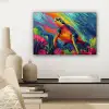 Koraal - Schildpad - Abstract - Water canvas 2cm klein -sfeer6