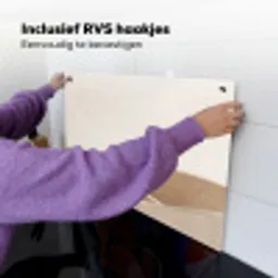 Abstract - Golven - Modern - Beige Inductie beschemer met haakjes klein -ky-ophangen-nl