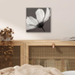 Bloem - Minimalistisch - Zwart - Wit aluminium wit klein -sfeer3