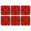 Illustratie - Kerstsymbolen - Rood onderzetter kurk middel 366 -3d