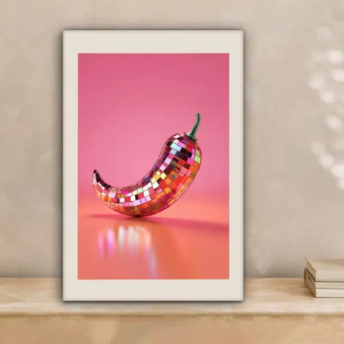Disco - Peper - Roze canvas 2cm klein -sfeer1