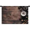 Winter - Houtlook - Stilleven Wandkleed katoen klein -zz3d