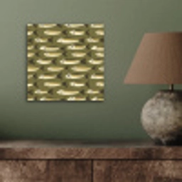 Vis - Patroon - Groen aluminium wit klein 46 -sfeer2
