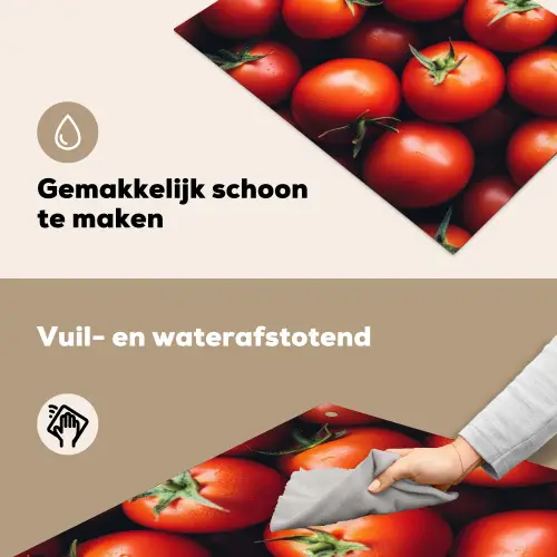Groente - Rood - Tomaten Inductie beschemer met haakjes klein -ky-schoon-nl